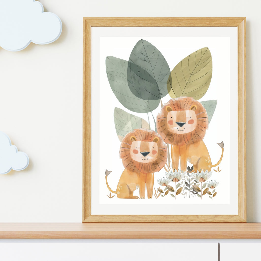 Safari Lion Wall Art