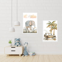 Load image into Gallery viewer, Safari Elephant Wall Art
