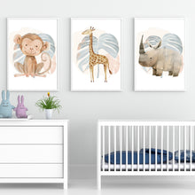 Load image into Gallery viewer, Safari Animals Wall Art
