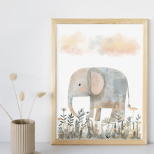 Load image into Gallery viewer, Safari Elephant Wall Art
