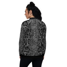 Load image into Gallery viewer, Snakeskin Unisex Bomber Jacket
