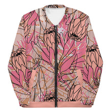 Load image into Gallery viewer, Blush Protea Bomber Jacket
