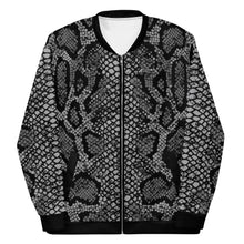 Load image into Gallery viewer, Snakeskin Unisex Bomber Jacket
