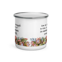 Load image into Gallery viewer, Vreugde Protea Enamel Mug
