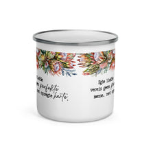 Load image into Gallery viewer, Liefde Protea Enamel Mug
