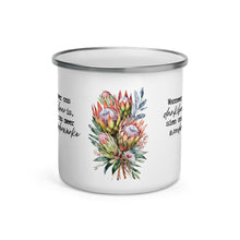 Load image into Gallery viewer, Dankbaar Protea Enamel Mug
