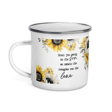 Load image into Gallery viewer, Gesig na die son Enamel Mug
