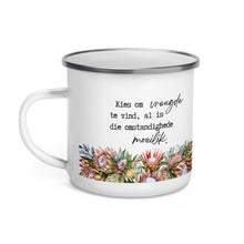 Load image into Gallery viewer, Vreugde Protea Enamel Mug
