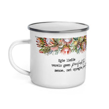 Load image into Gallery viewer, Liefde Protea Enamel Mug
