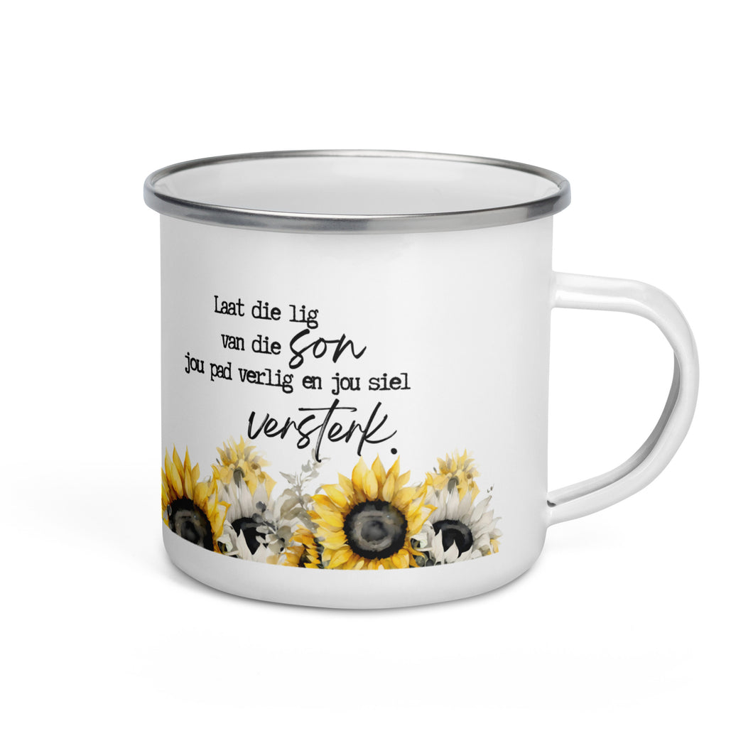 Laat die lig Enamel Mug