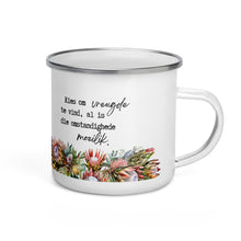 Load image into Gallery viewer, Vreugde Protea Enamel Mug
