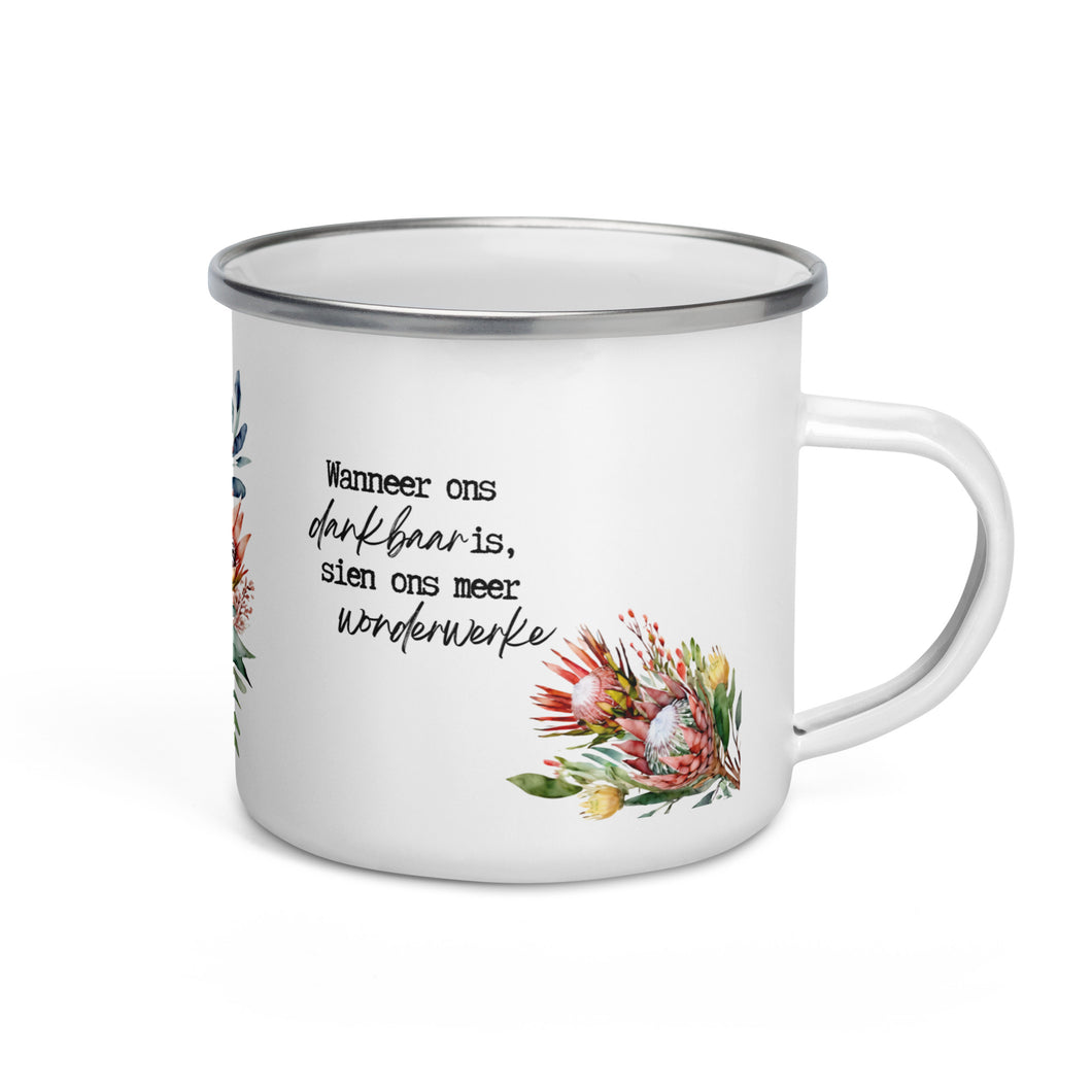 Dankbaar Protea Enamel Mug