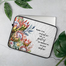 Load image into Gallery viewer, Geloof Protea Laptop Sleeve
