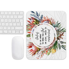 Load image into Gallery viewer, God se Plan Protea Mouse pad
