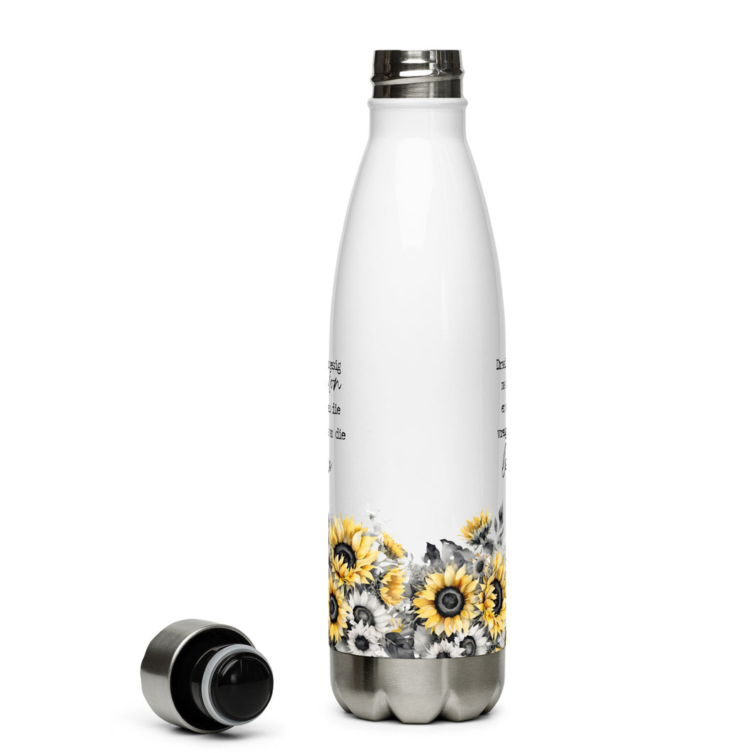 Gesig na die Son Stainless steel water bottle