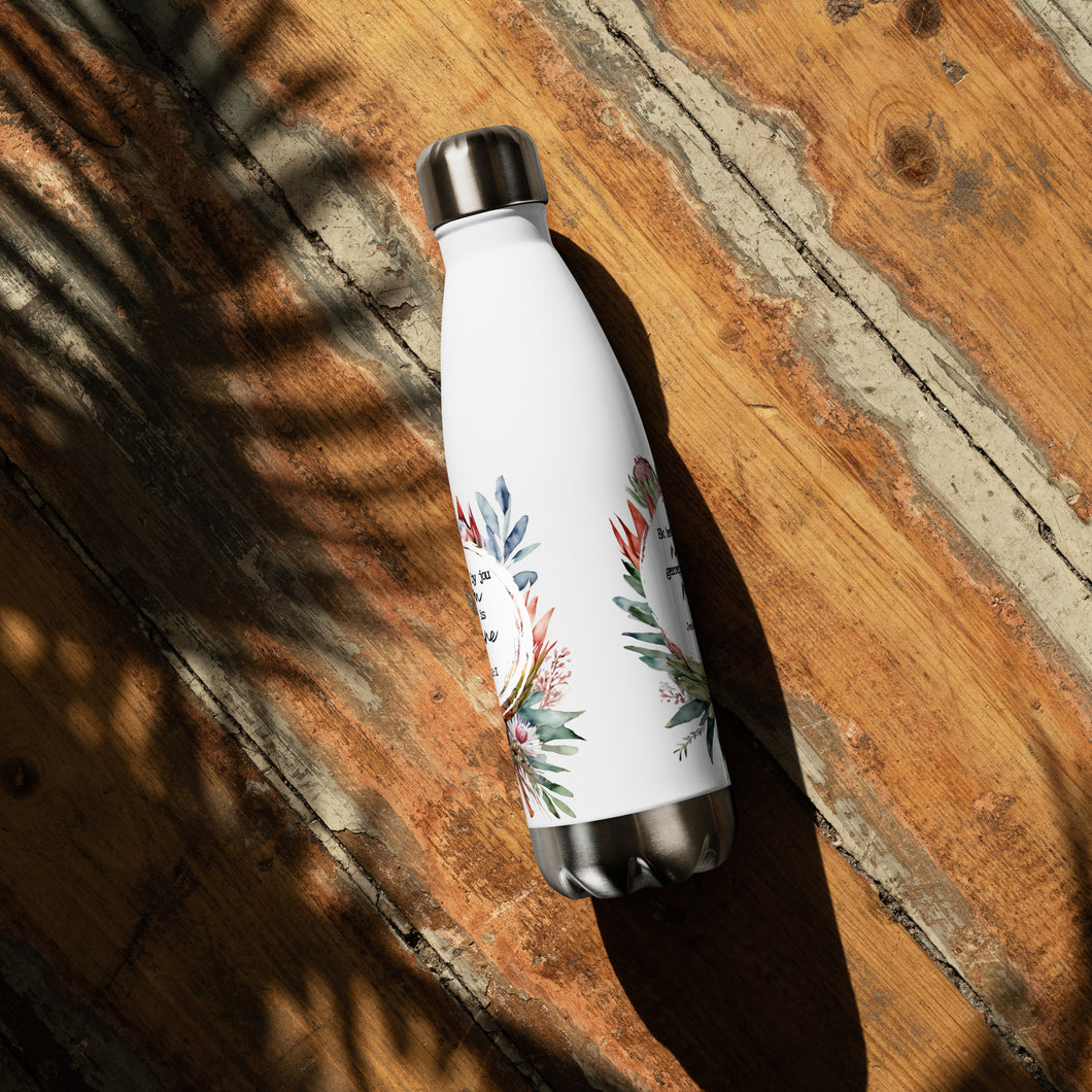 Jy is Myne Protea Stainless steel water bottle