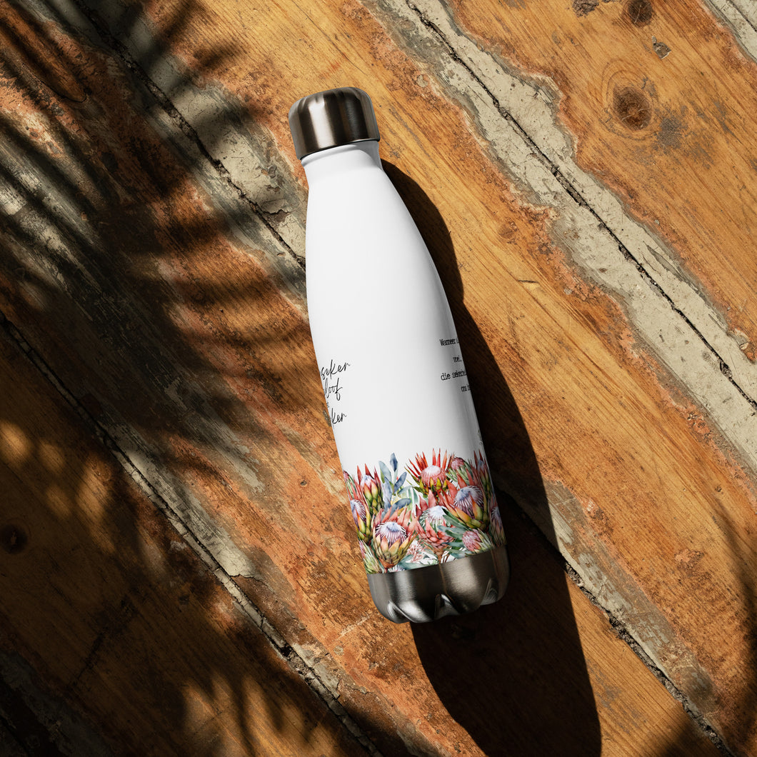 Geloof Protea Stainless steel water bottle