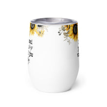 Load image into Gallery viewer, Sonneblom lig Wine tumbler
