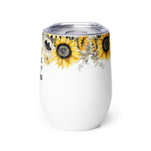 Load image into Gallery viewer, Sonneblom lig Wine tumbler
