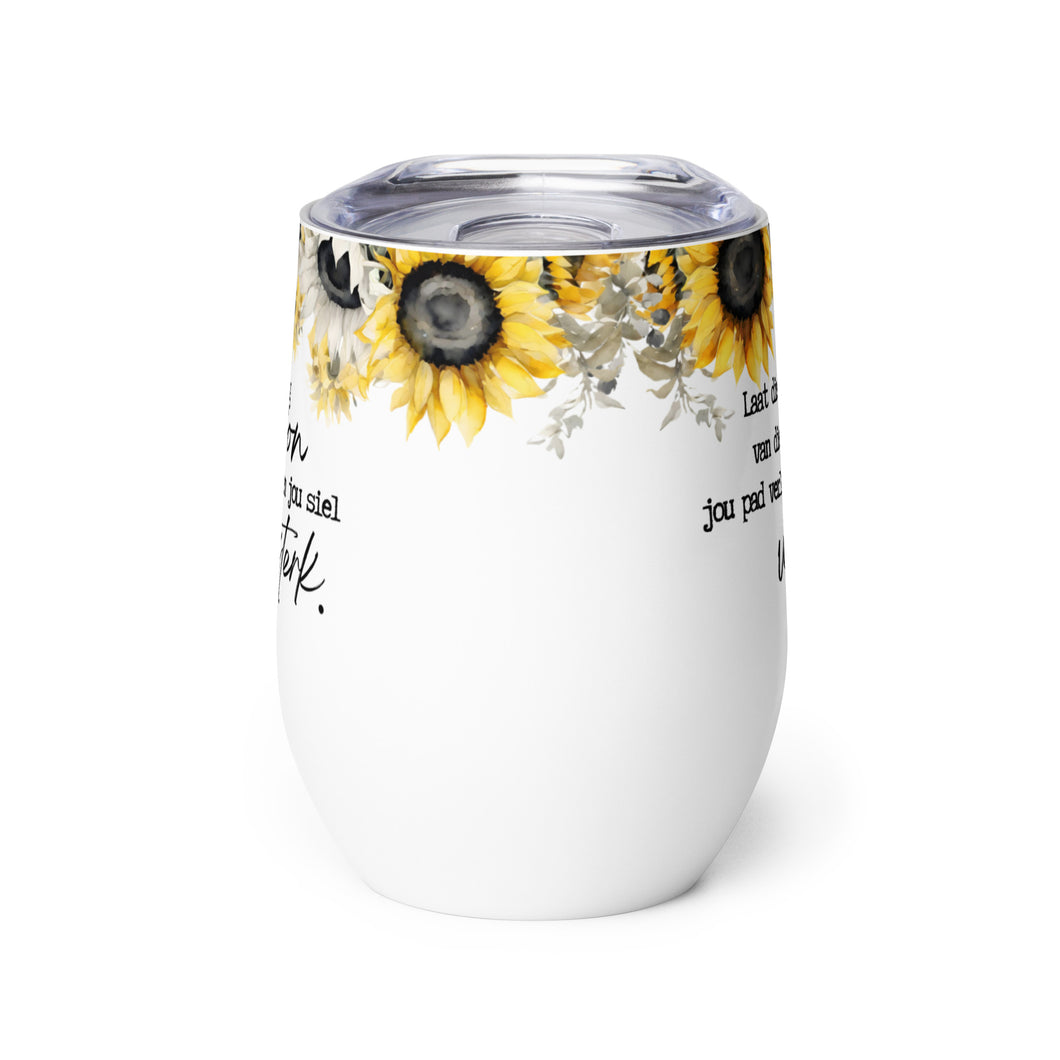 Verlig jou pad Wine tumbler