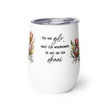 Load image into Gallery viewer, Glo Protea Wine tumbler
