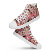 Load image into Gallery viewer, Blush Protea Women’s high top canvas shoes
