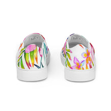 Load image into Gallery viewer, Tropical Floral Women’s slip-on canvas shoes
