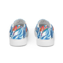 Load image into Gallery viewer, Strelitzia Blue Women’s slip-on canvas shoes
