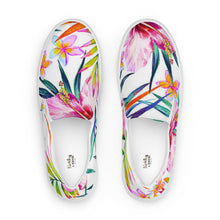 Load image into Gallery viewer, Tropical Floral Women’s slip-on canvas shoes
