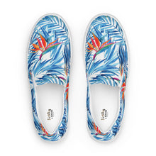 Load image into Gallery viewer, Strelitzia Blue Women’s slip-on canvas shoes
