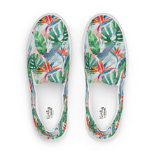 Load image into Gallery viewer, Strelitzia Green Women’s slip-on canvas shoes
