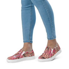 Load image into Gallery viewer, Blush Protea Women’s slip-on canvas shoes
