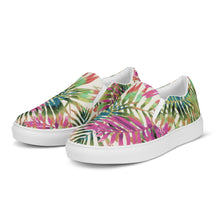 Load image into Gallery viewer, Tropical Leaves Women’s slip-on canvas shoes
