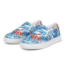 Load image into Gallery viewer, Strelitzia Blue Women’s slip-on canvas shoes
