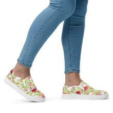 Load image into Gallery viewer, Flamingo Women’s slip-on canvas shoes
