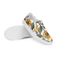 Load image into Gallery viewer, Sunflower Women’s slip-on canvas shoes
