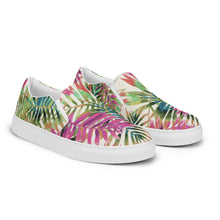 Load image into Gallery viewer, Tropical Leaves Women’s slip-on canvas shoes
