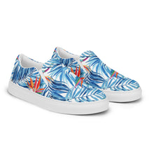 Load image into Gallery viewer, Strelitzia Blue Women’s slip-on canvas shoes
