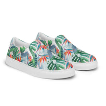 Load image into Gallery viewer, Strelitzia Green Women’s slip-on canvas shoes
